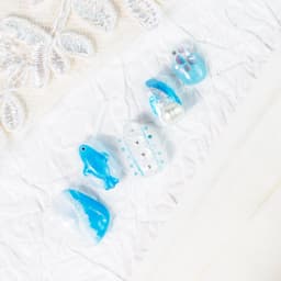 Ocean Fantasy Extra Short Square Nails press on nails