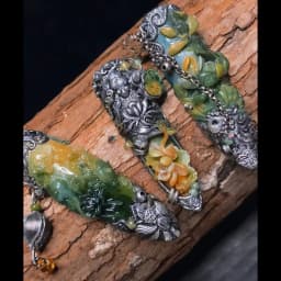 Jade Blossom Nails press on nails