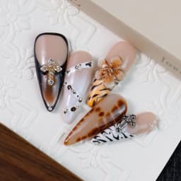 Halloween Animal Long Stiletto Nails press on nails