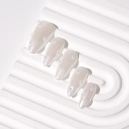 Pearl Whisper Medium Almond Nails press on nails