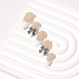 Pink Grace Medium Almond Nails press on nails