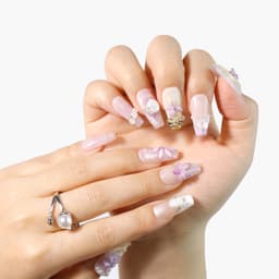 Lavender Grace Long Squoval Nails press on nails