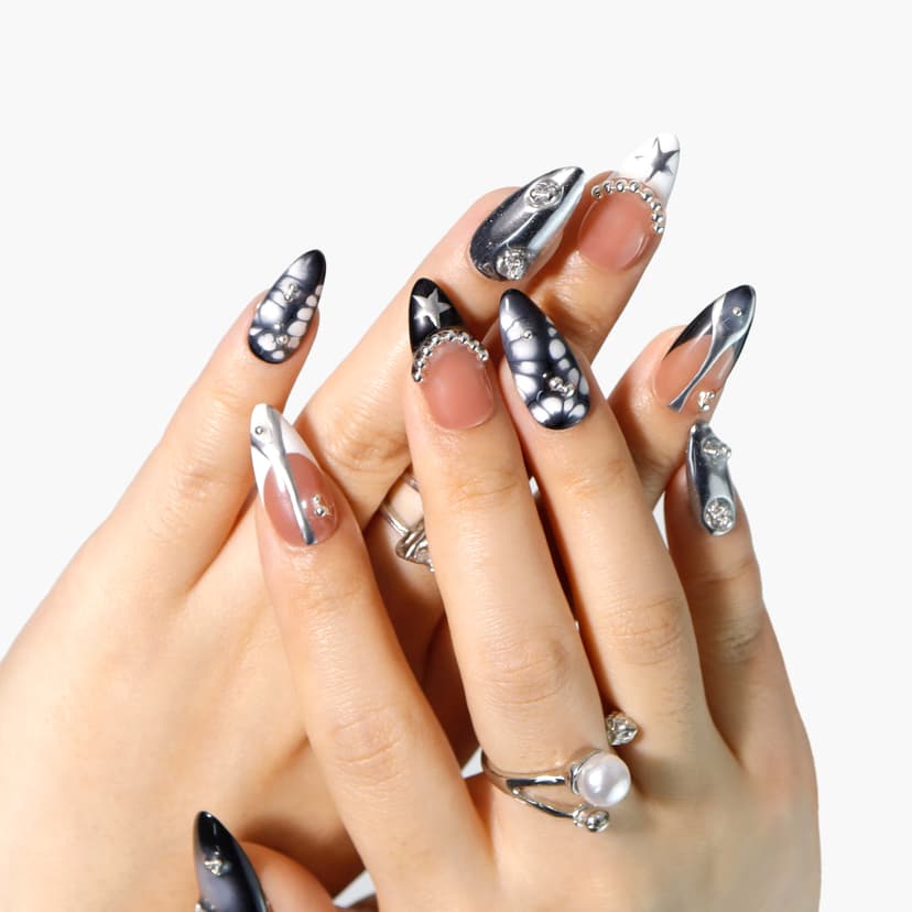 Chic Medium Almond Nails press on nails