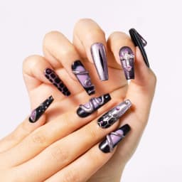 Serpent Gothic Halloween Long Coffin Nails press on nails