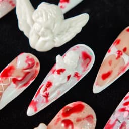 Bloody Halloween Long Stiletto Nails press on nails
