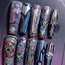Deco Tribal Custom Nails Set press on nails
