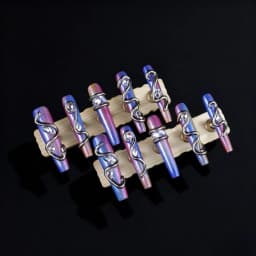 Glam Snake & Rhinestone Holographic Press - on Nails press on nails