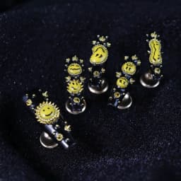 Edgy Smiley Face Spiked Press - on Nails press on nails