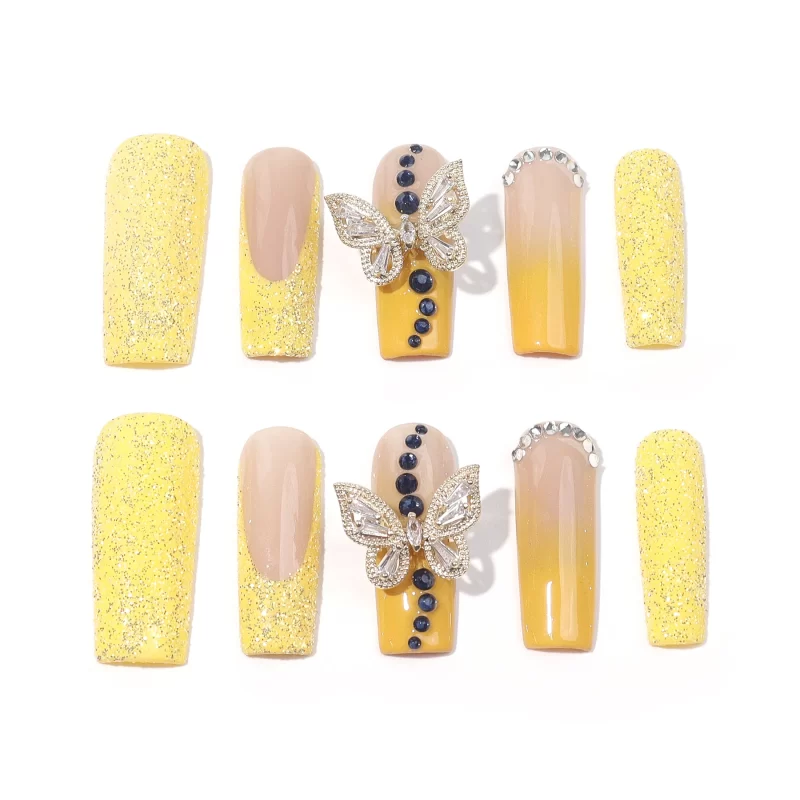 Butterfly Design Press on Nails